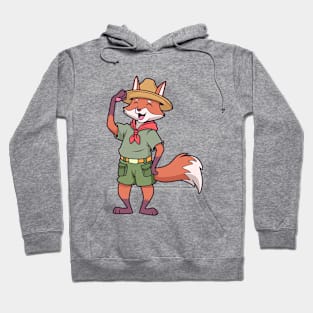 Cartoon fox is scout Hoodie